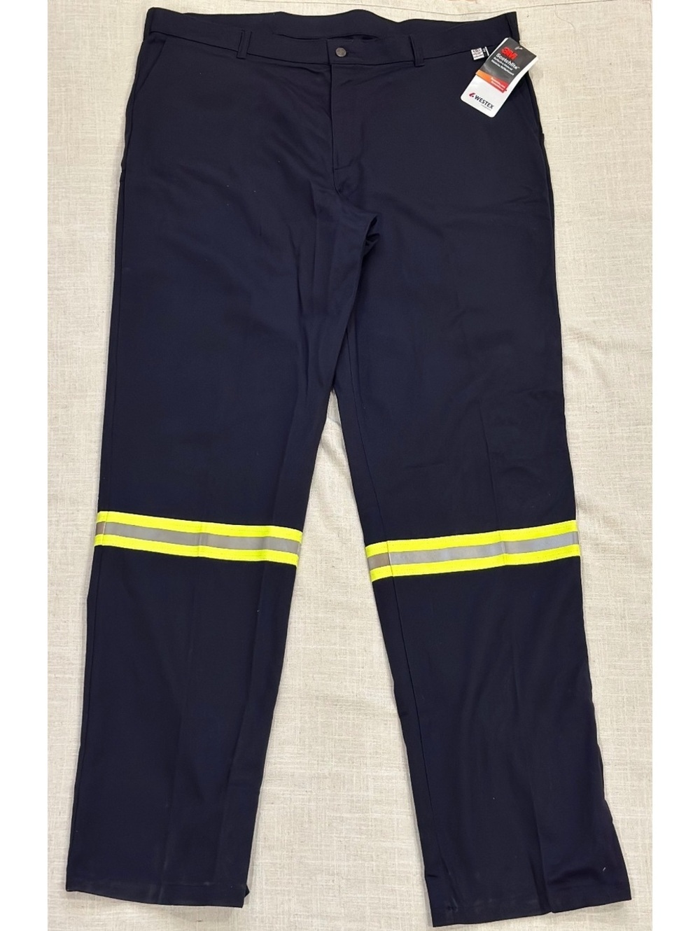 NWT Westex 3M Cut-to-Size Navy Reflective Work Pants 46W Geliget 2